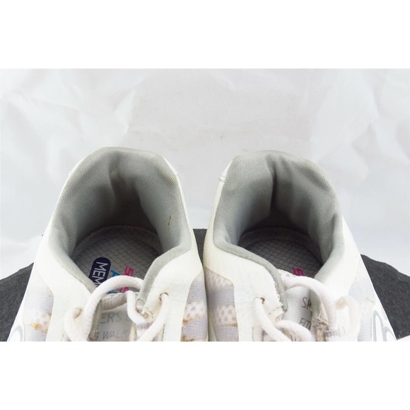 Skechers Fitness Walker Women Size 8.5‎ M White Walking Mesh 57050 - Picture 3 of 9
